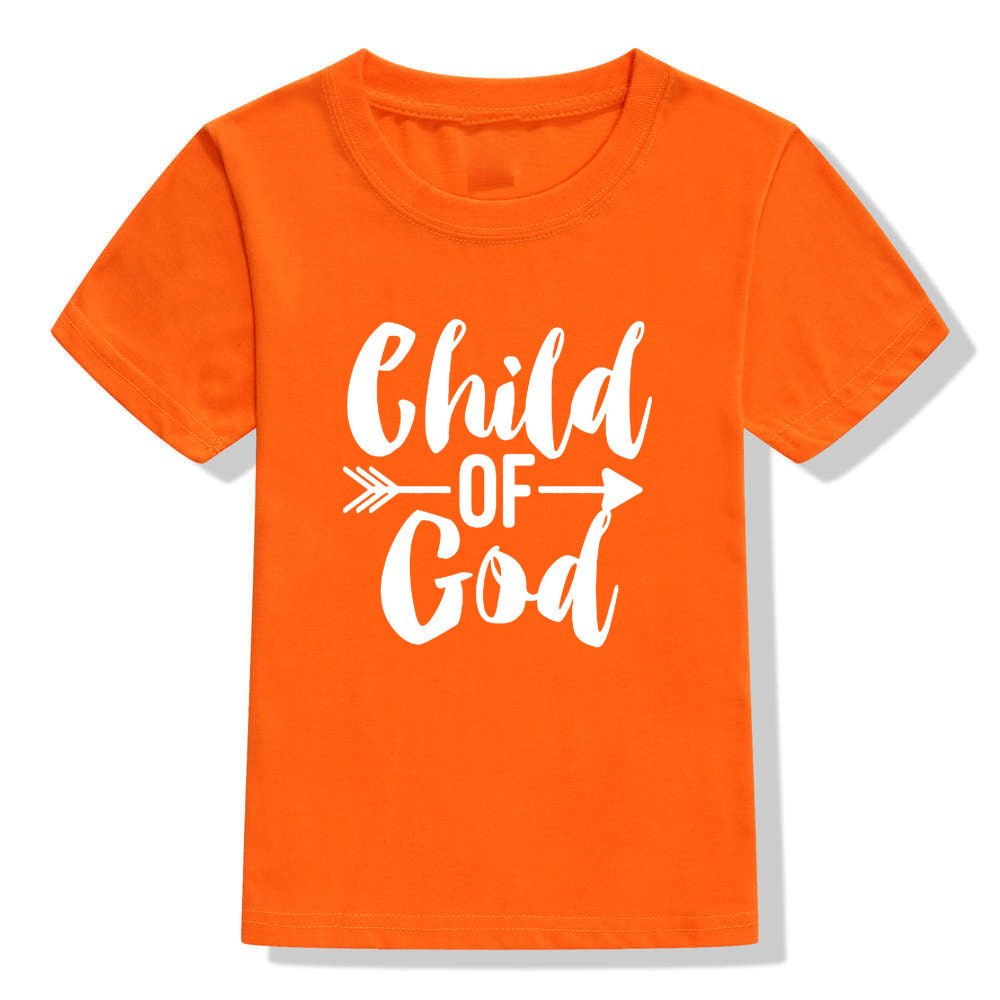 Kids Color Holiday Faith Shirt Christian Short Sleeve - PratSN