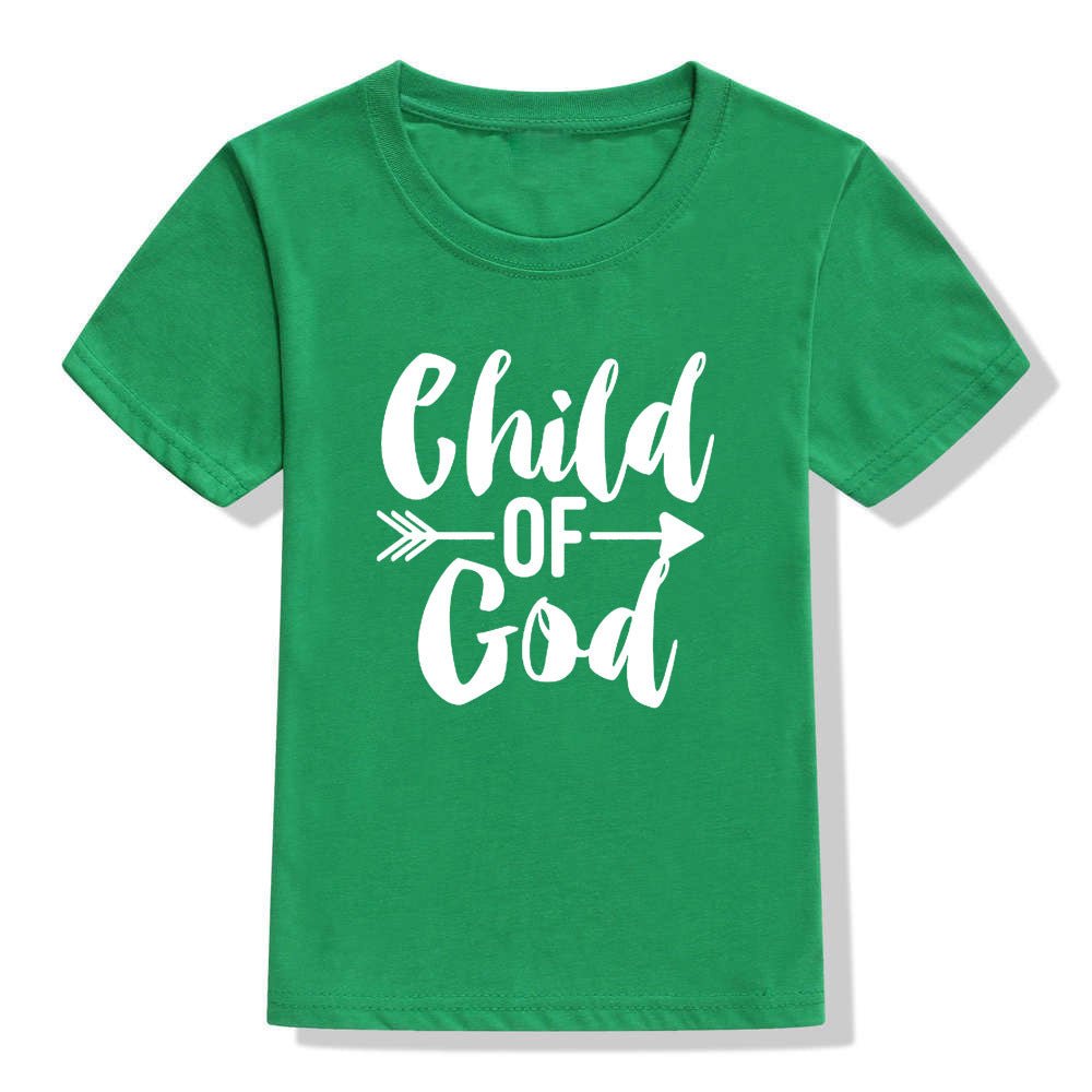Kids Color Holiday Faith Shirt Christian Short Sleeve - PratSN