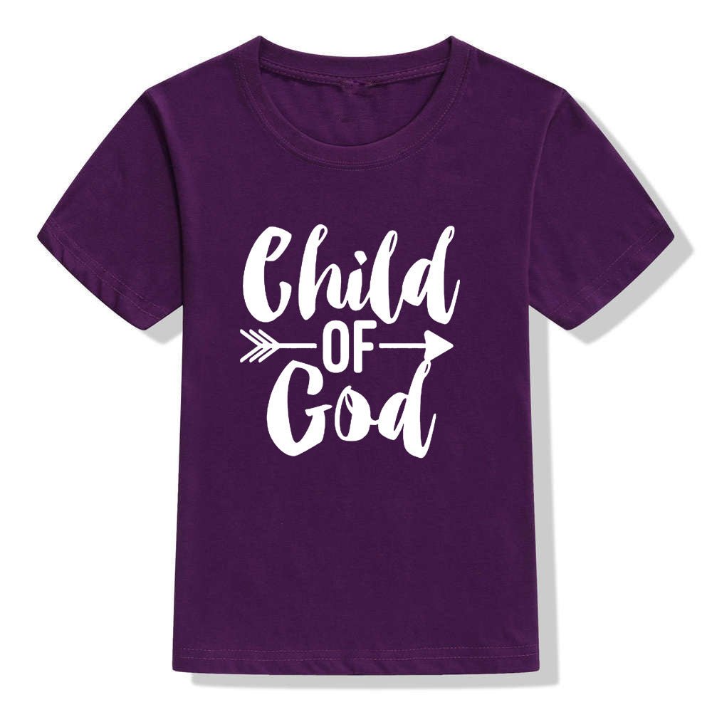Kids Color Holiday Faith Shirt Christian Short Sleeve - PratSN