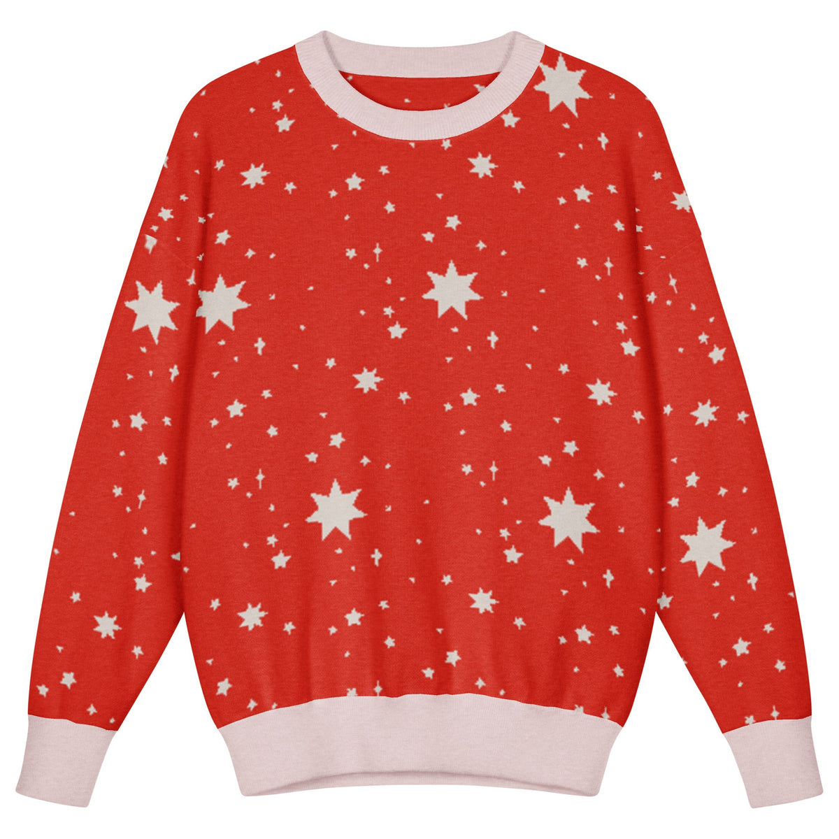 Kids Knitted Relaxed Fit Crewneck Sweater - PratSN