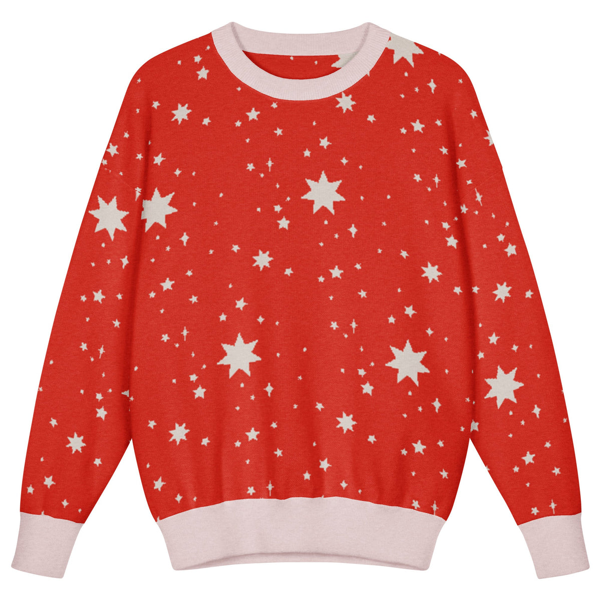Kids Knitted Relaxed Fit Crewneck Sweater - PratSN