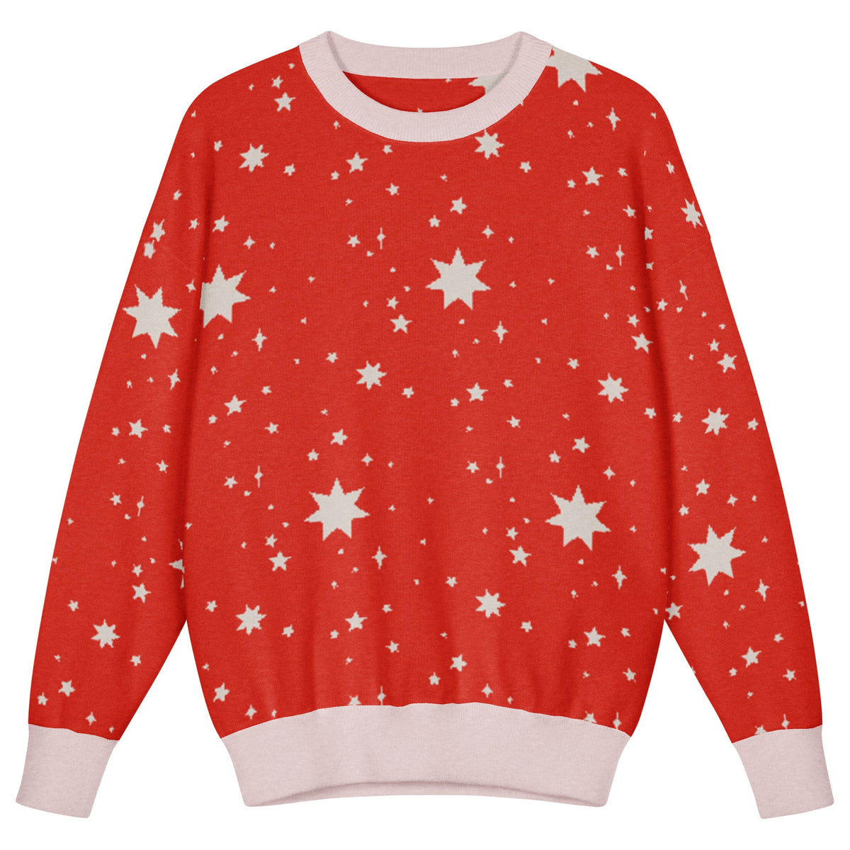 Kids Knitted Relaxed Fit Crewneck Sweater - PratSN