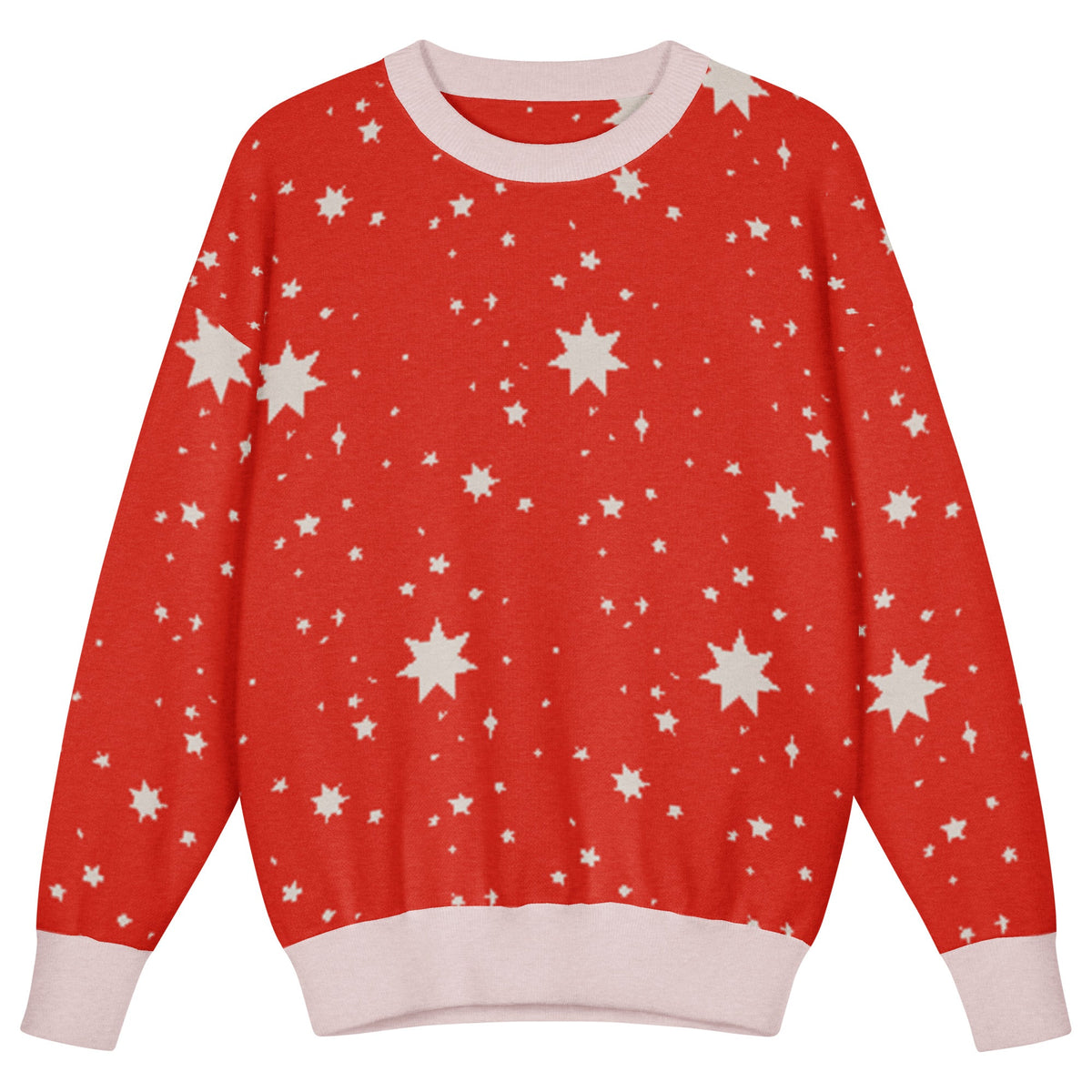 Kids Knitted Relaxed Fit Crewneck Sweater - PratSN