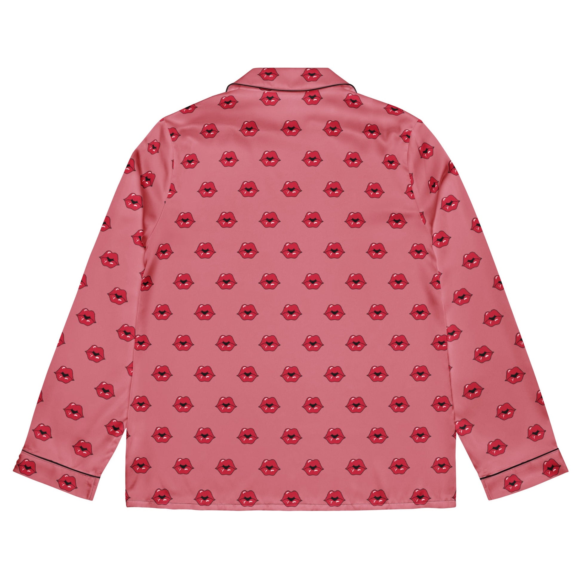 Kiss pattern Women’s long sleeve pajama top - PratSN