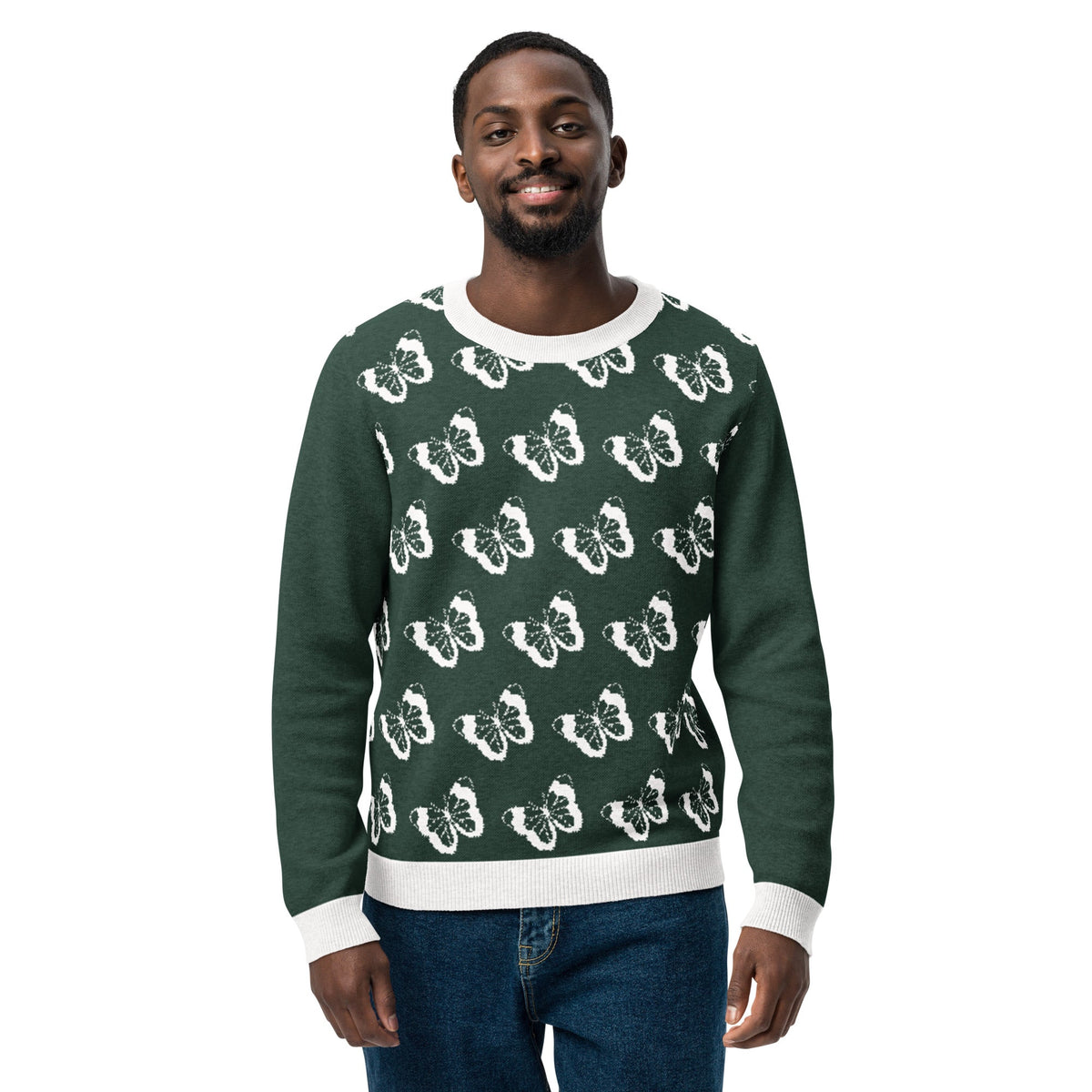 Knitted crew neck sweater | Unisex Classic Fit Knitted Crew neck Sweater - PratSN