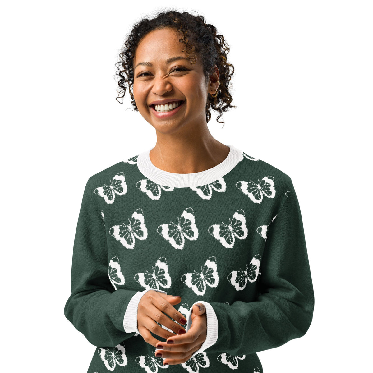 Knitted crew neck sweater | Unisex Classic Fit Knitted Crew neck Sweater - PratSN