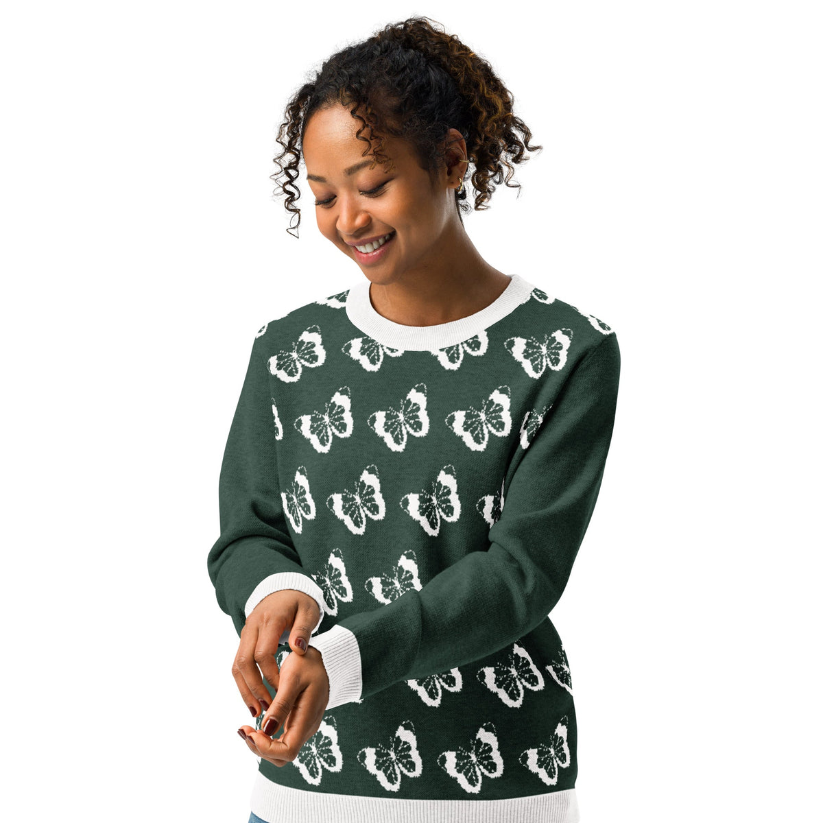 Knitted crew neck sweater | Unisex Classic Fit Knitted Crew neck Sweater - PratSN