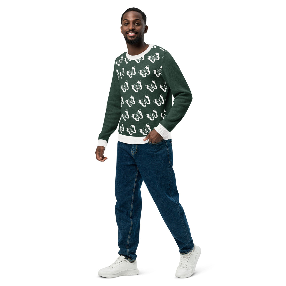 Knitted crew neck sweater | Unisex Classic Fit Knitted Crew neck Sweater - PratSN