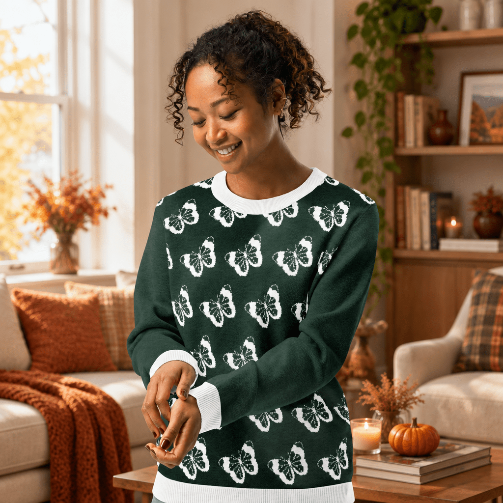 Knitted crew neck sweater | Unisex Classic Fit Knitted Crew neck Sweater - PratSN