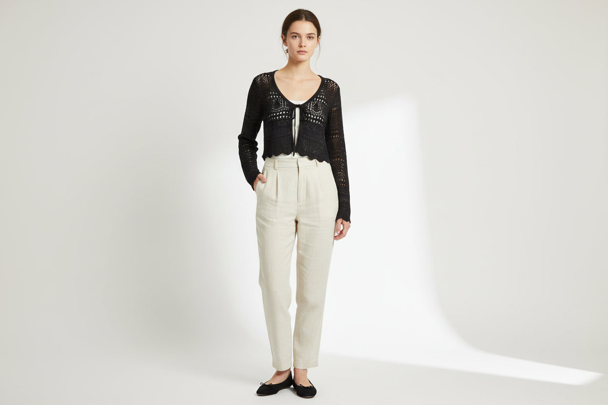 Knitted Long Sleeve Sun Protection Thin Cardigan Blouse Ice Silk Air Conditioning Top - PratSN