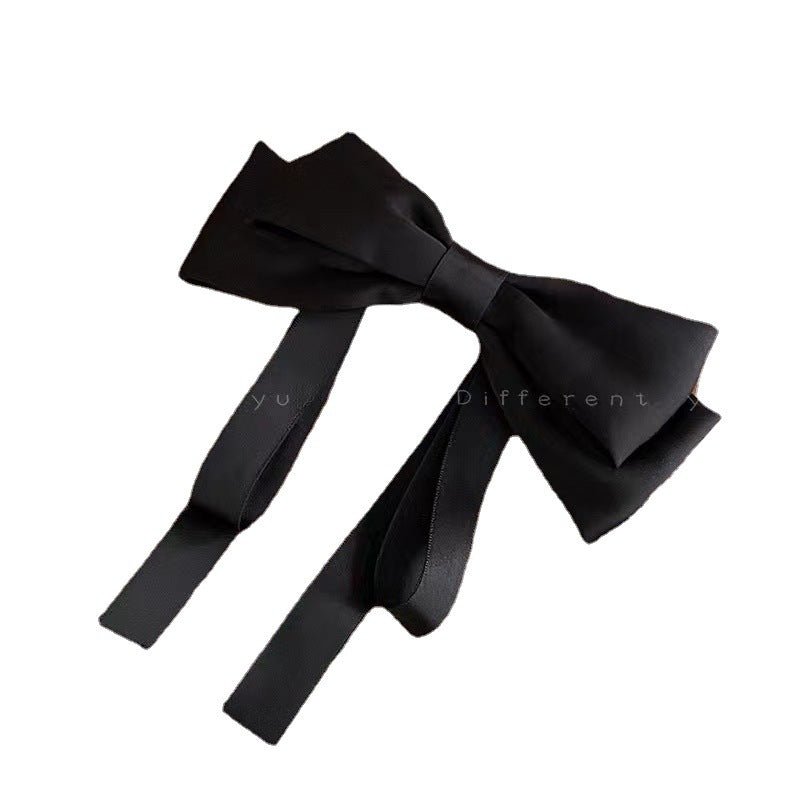 Korean Fashion Elegant Bow Spring Hair Clips Princess Ribbon Headwear Girls Women Hair Accessories High Quality Hair Clips - PratSN