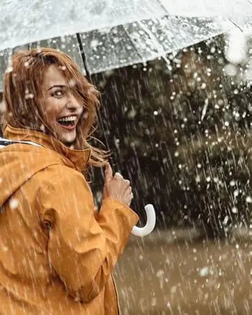 Ladies Long Raincoats Rain Jacket Waterproof Packable Hooded Windbreaker Lightweight Adjustable Waist Outdoor Protection Storm - PratSN
