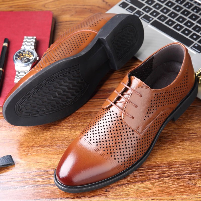 Leather Shoes Men's Formal Business Leather Shoes - PratSN