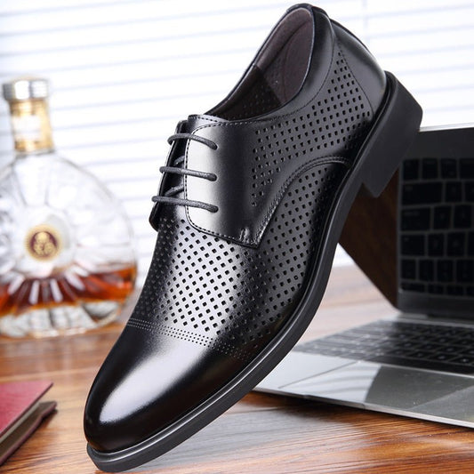 Leather Shoes Men's Formal Business Leather Shoes - PratSN