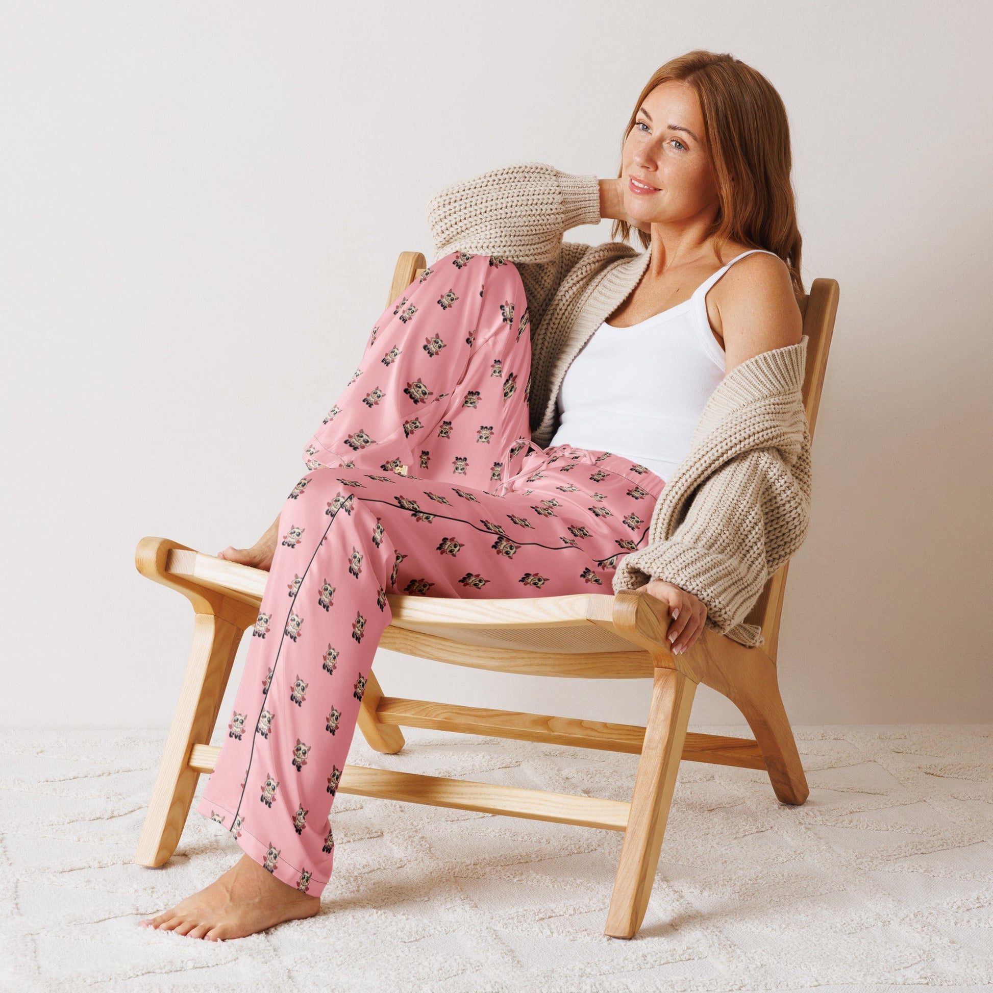 Light pink Women’s pajama pants - PratSN