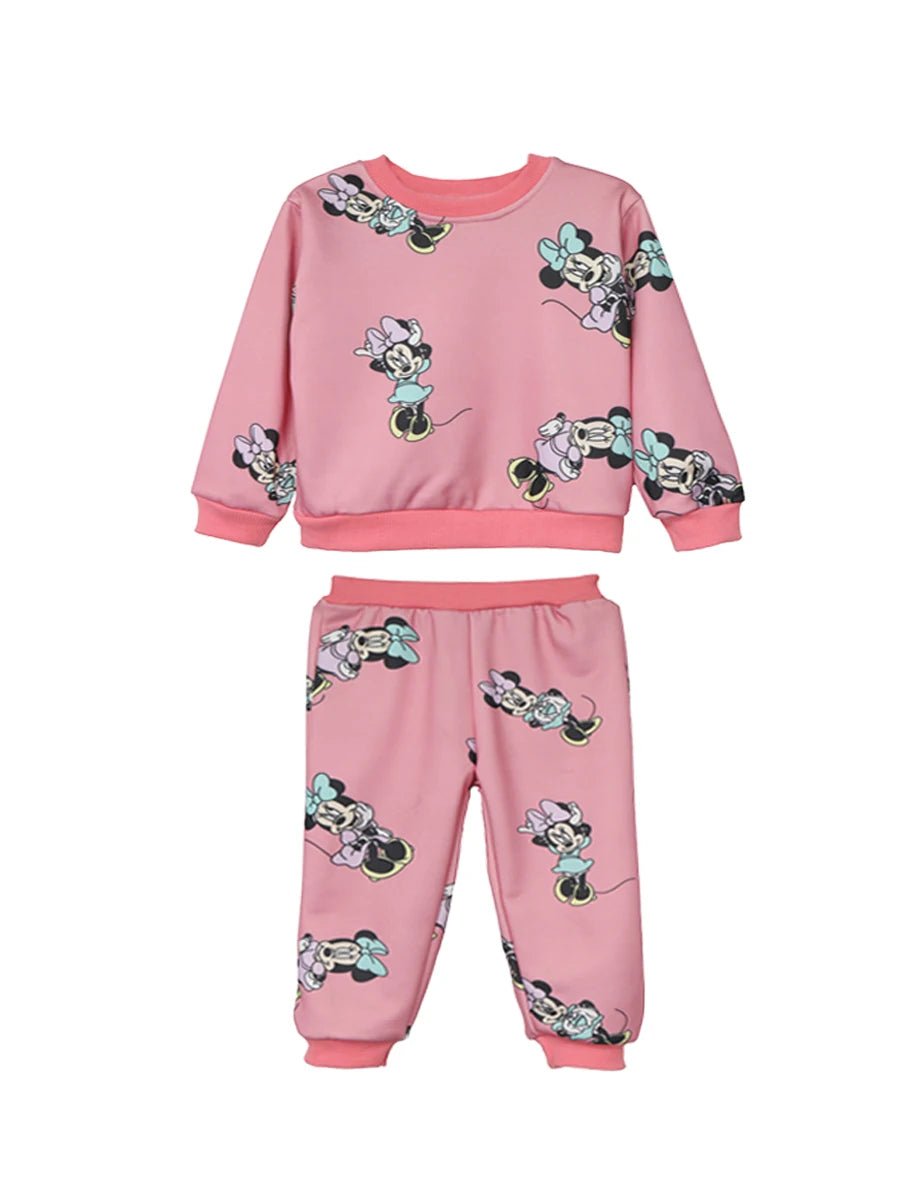 Long sleeve Girls clothes Set Kids Clothes for Children Sweatshirts+ Sports Pants Fashion cute printing girls clothes 2 - 4year - PratSN
