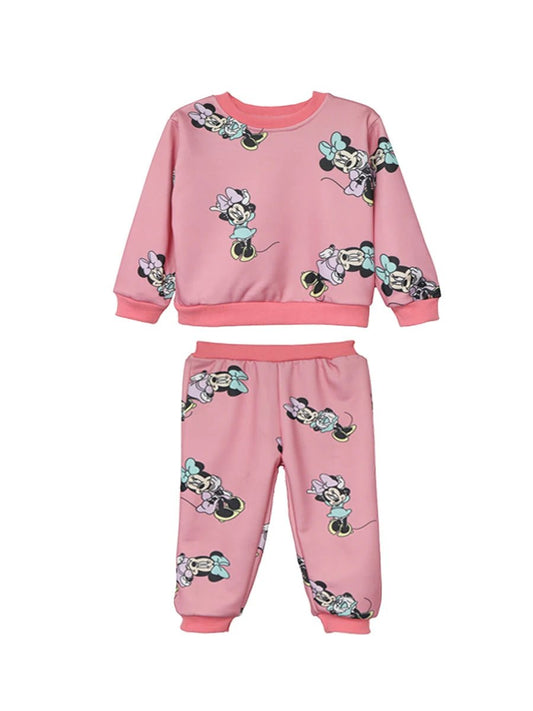 Long sleeve Girls clothes Set Kids Clothes for Children Sweatshirts+ Sports Pants Fashion cute printing girls clothes 2 - 4year - PratSN