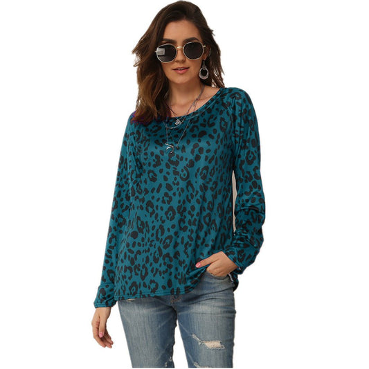 Long sleeve printed off - shoulder T-shirt - PratSN