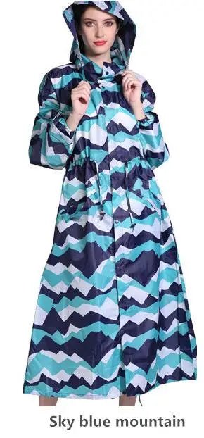 Long Travel portable Raincoat Women Ponchos Waterproof Pullover Women's Breathable Rain Coat Chubasquero Mujer - PratSN