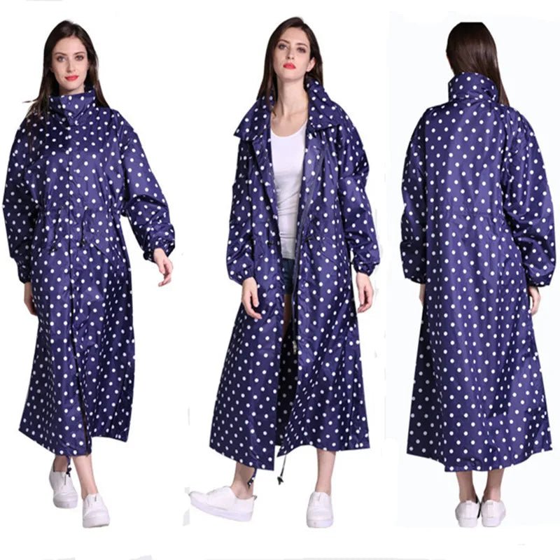 Long Travel portable Raincoat Women Ponchos Waterproof Pullover Women's Breathable Rain Coat Chubasquero Mujer - PratSN