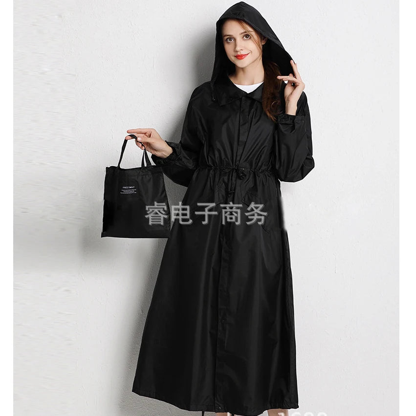Long Travel portable Raincoat Women Ponchos Waterproof Pullover Women's Breathable Rain Coat Chubasquero Mujer - PratSN