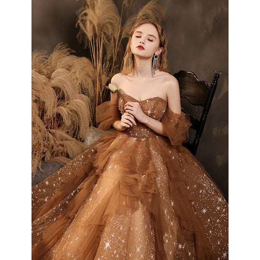 Long Tube Top Ladies Banquet Temperament Dress - PratSN