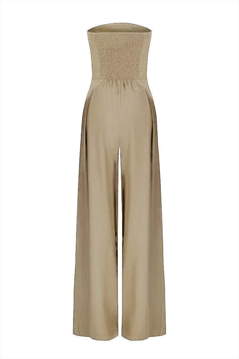Loose Tube - top Jumpsuit Ins Fashion Backless Wide Leg Long Pants Overalls Women's Clothing - PratSN