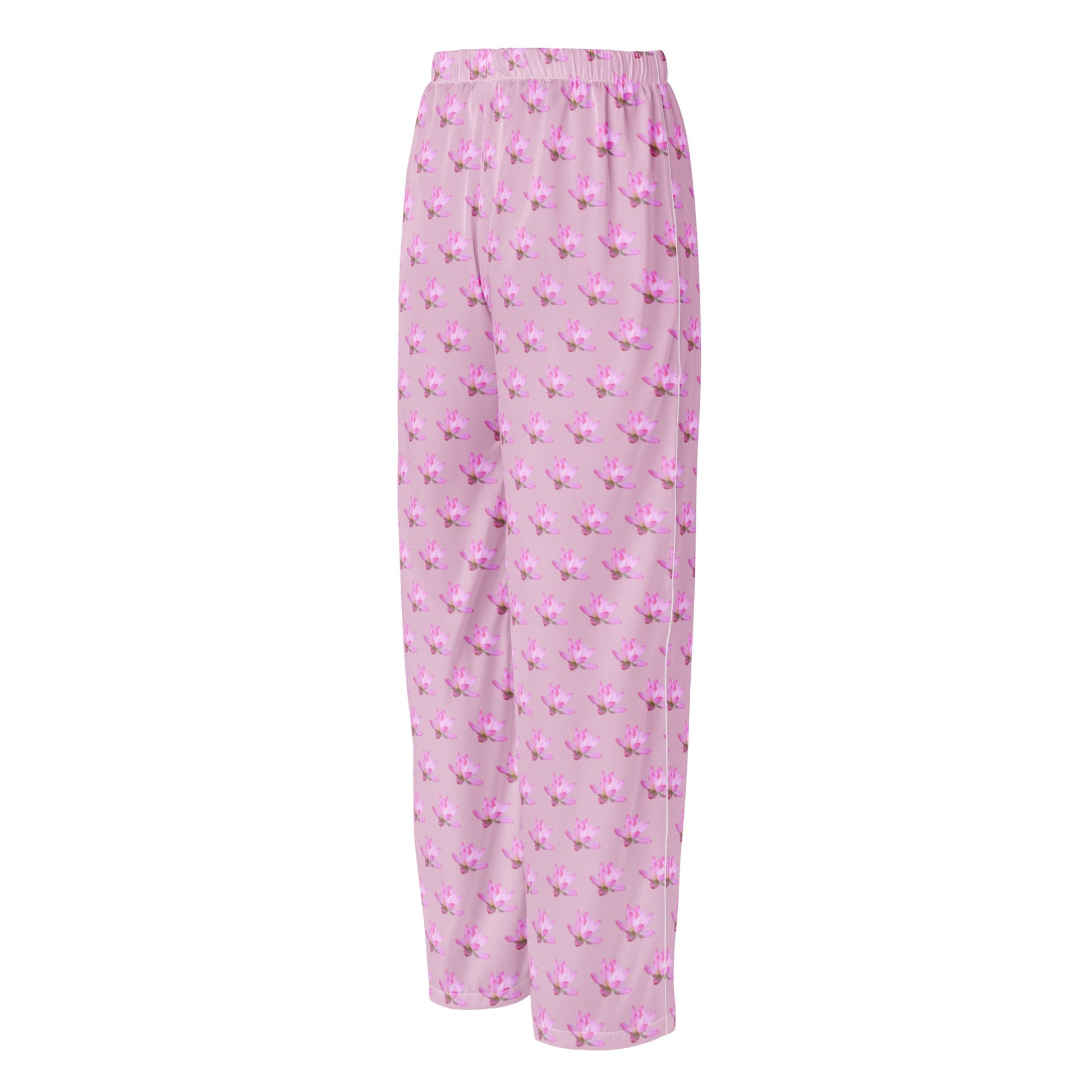 Lotus Flower Print - Feminine Women’s pajama pants - PratSN