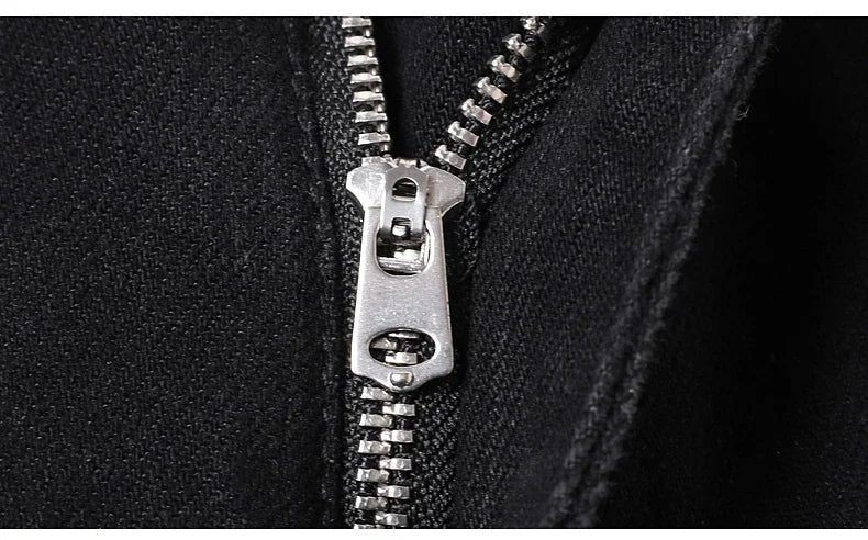 Male Luxury Classic Work Trousers Brand Clothing Casual Business Jeans Men's Straight Elastic Breathable Washed Denim Pants - PratSN