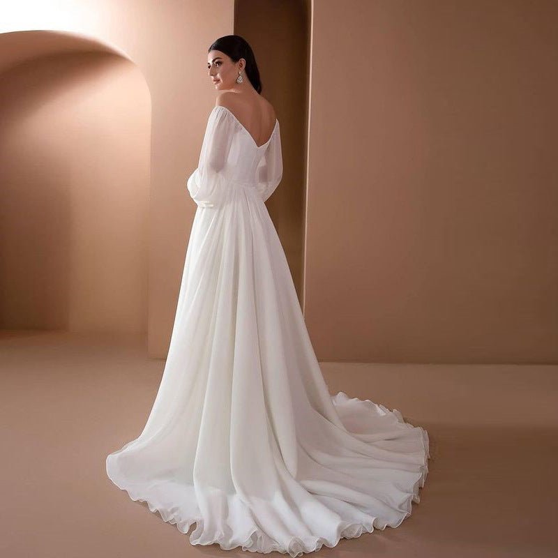 Maxi Dress Slim Solid Color Long Dress - PratSN