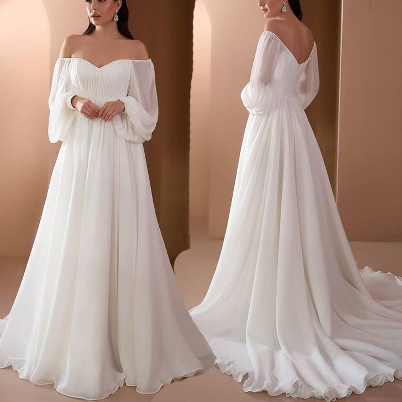 Maxi Dress Slim Solid Color Long Dress - PratSN