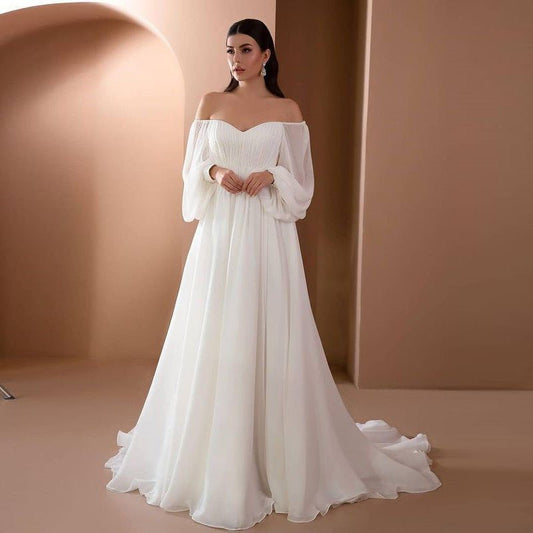 Maxi Dress Slim Solid Color Long Dress - PratSN