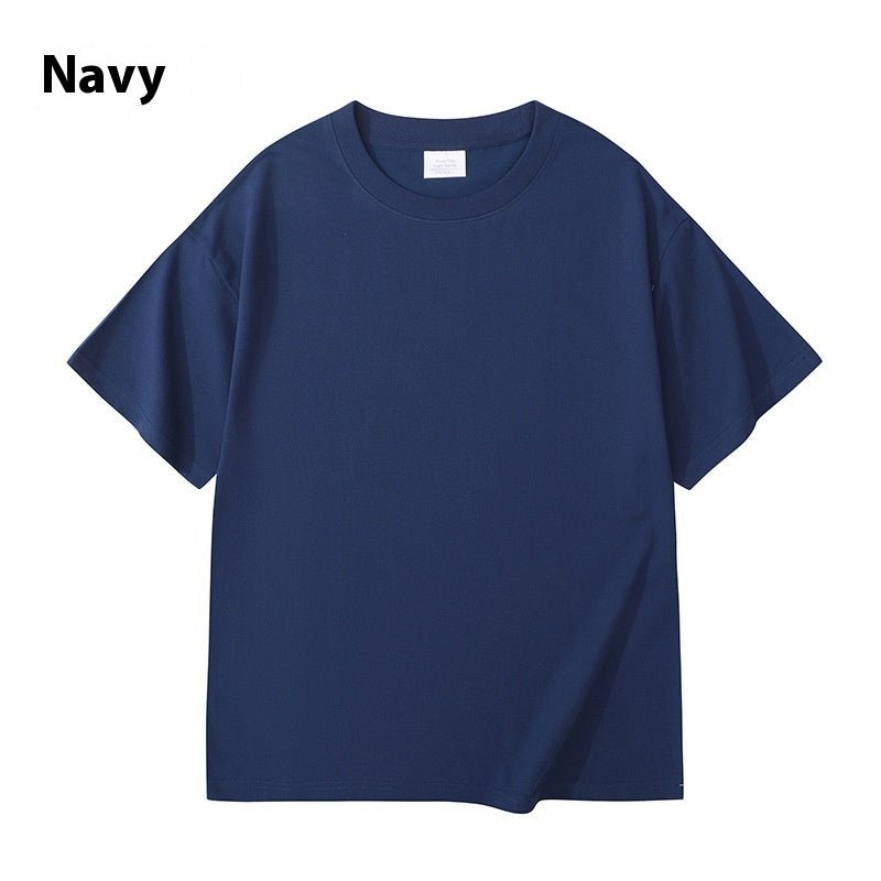 Men And Women Solid Color Young Couple T-shirt - PratSN