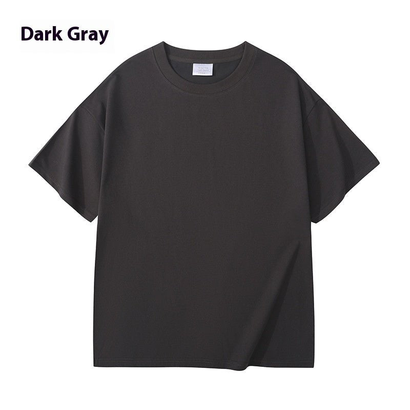 Men And Women Solid Color Young Couple T-shirt - PratSN
