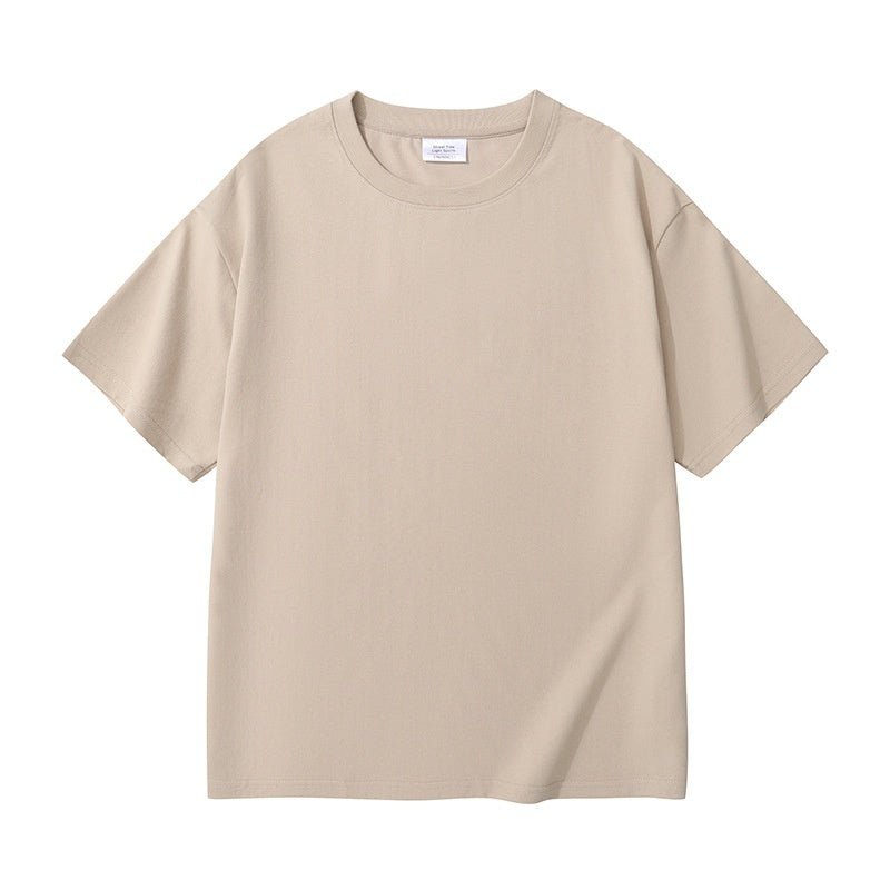 Men And Women Solid Color Young Couple T-shirt - PratSN
