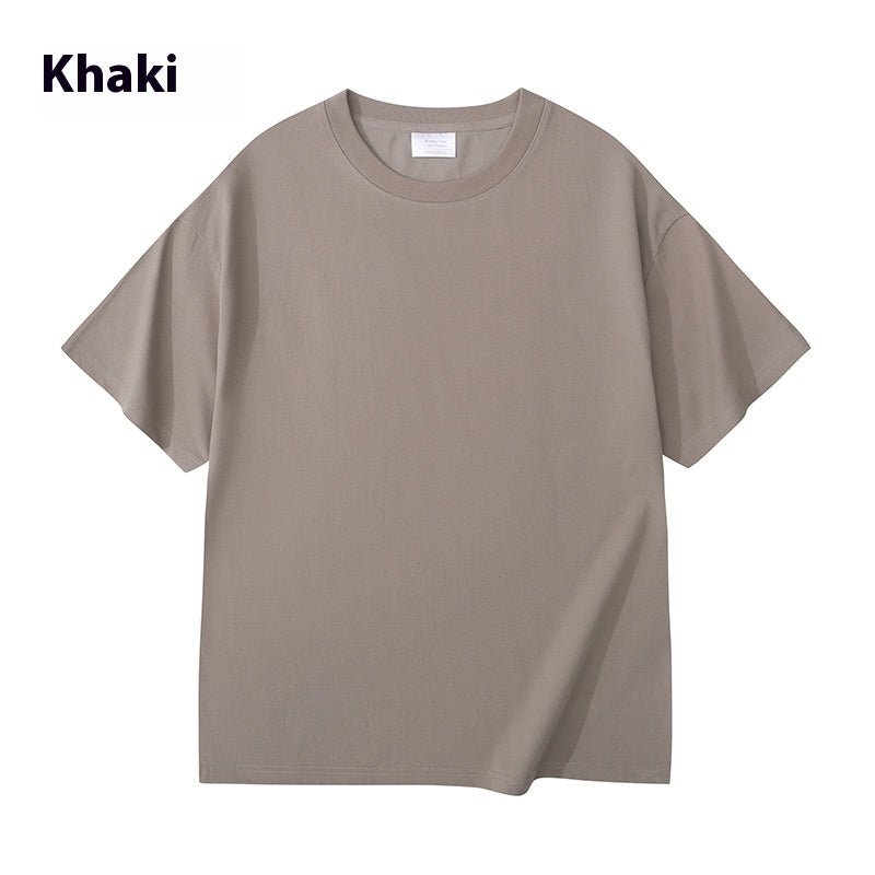 Men And Women Solid Color Young Couple T-shirt - PratSN