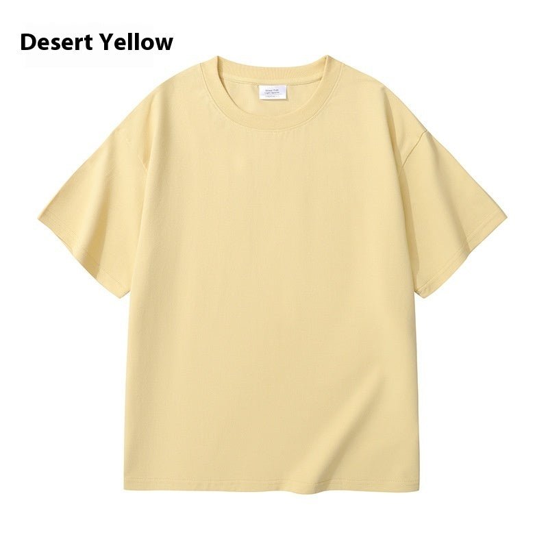 Men And Women Solid Color Young Couple T-shirt - PratSN