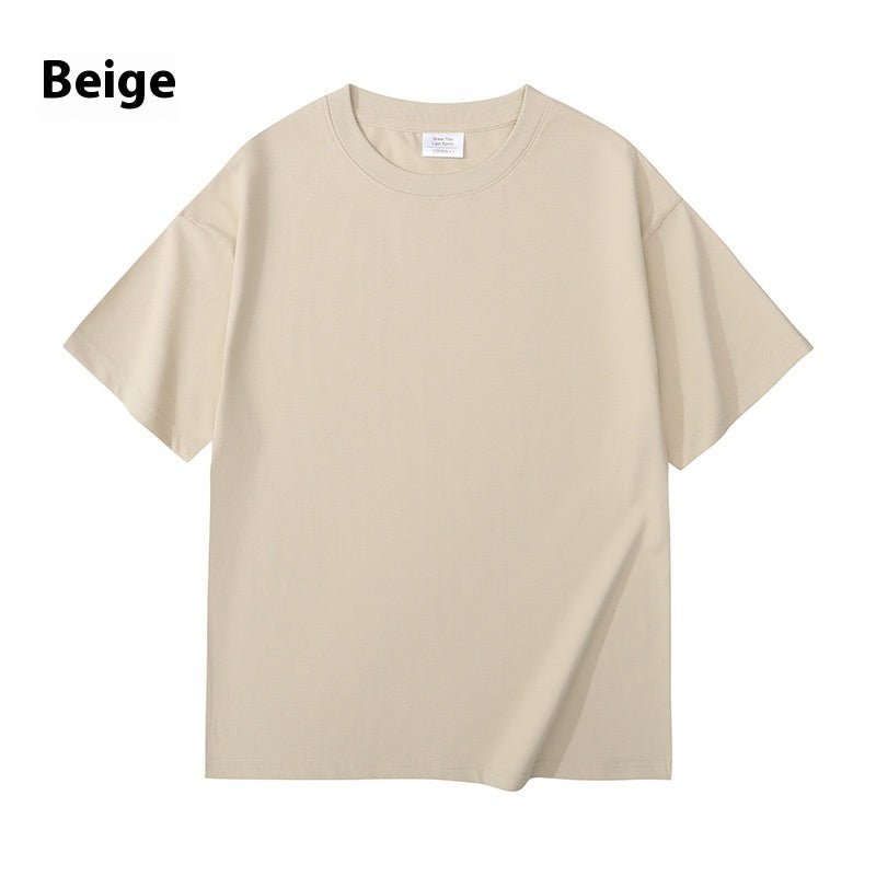 Men And Women Solid Color Young Couple T-shirt - PratSN