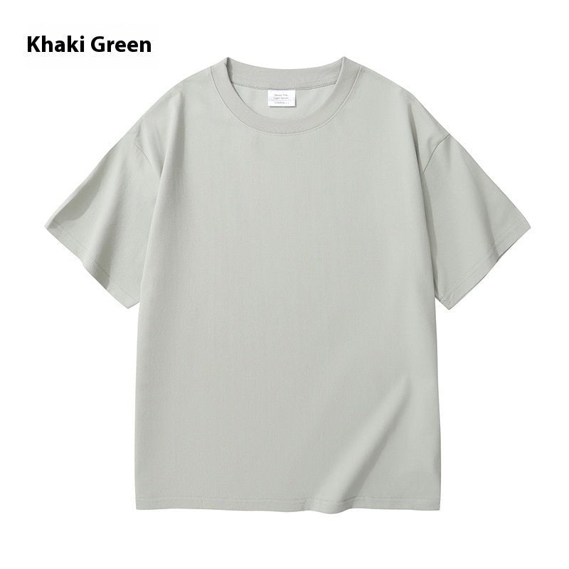 Men And Women Solid Color Young Couple T-shirt - PratSN