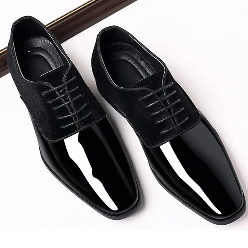 Men Casual Business Shoes Lace Up Formal Office Work Shoes for Male Party Wedding - PratSN