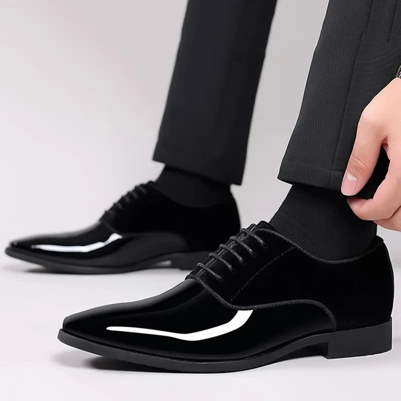 Men Casual Business Shoes Lace Up Formal Office Work Shoes for Male Party Wedding - PratSN
