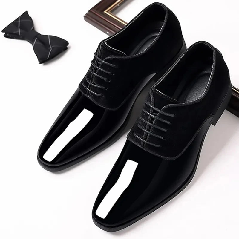 Men Casual Business Shoes Lace Up Formal Office Work Shoes for Male Party Wedding - PratSN