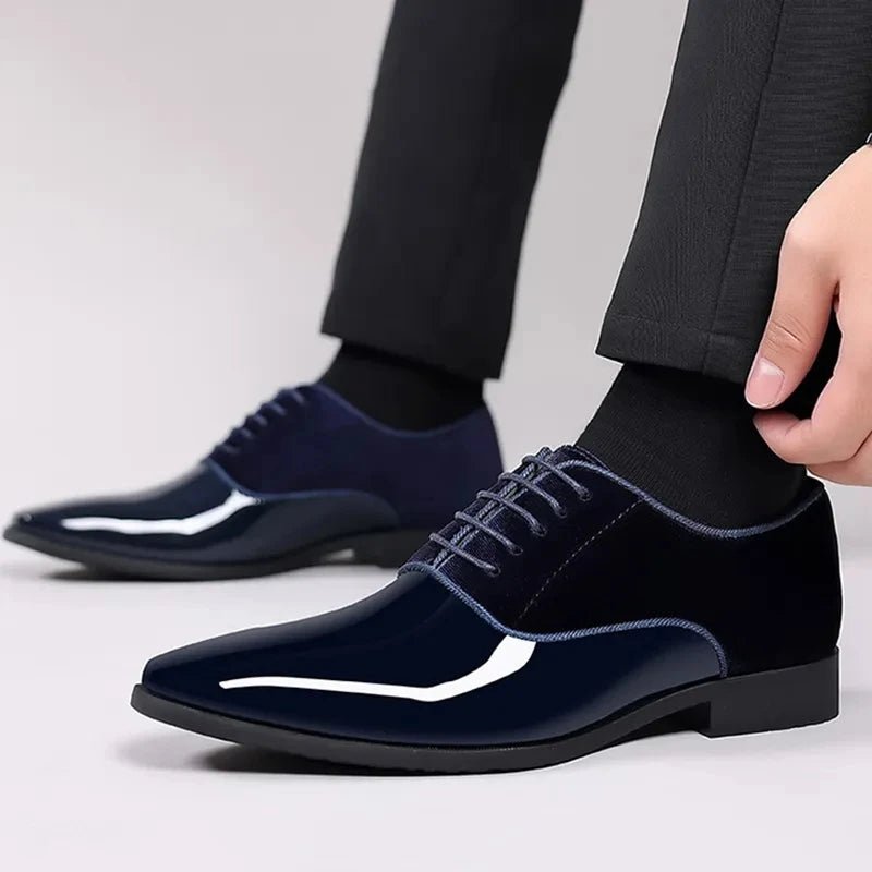 Men Casual Business Shoes Lace Up Formal Office Work Shoes for Male Party Wedding - PratSN