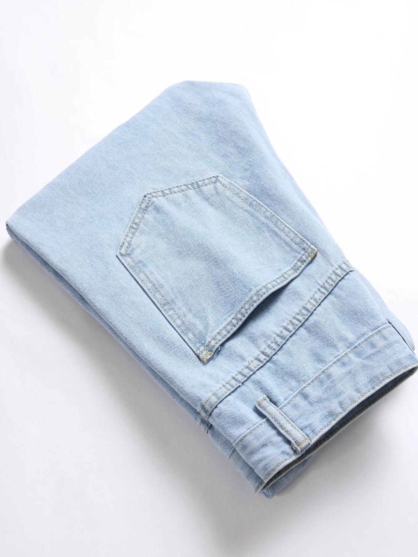 Men Jeans Ankle Length Pants Denim Skinny Ripped Solid Vintage Wash Distressed Slim Fit Pockets - PratSN