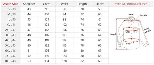 Men Plus Large Size Slim Fit Business Casual Long Sleeved Classic Striped Social Dress Shirts - PratSN