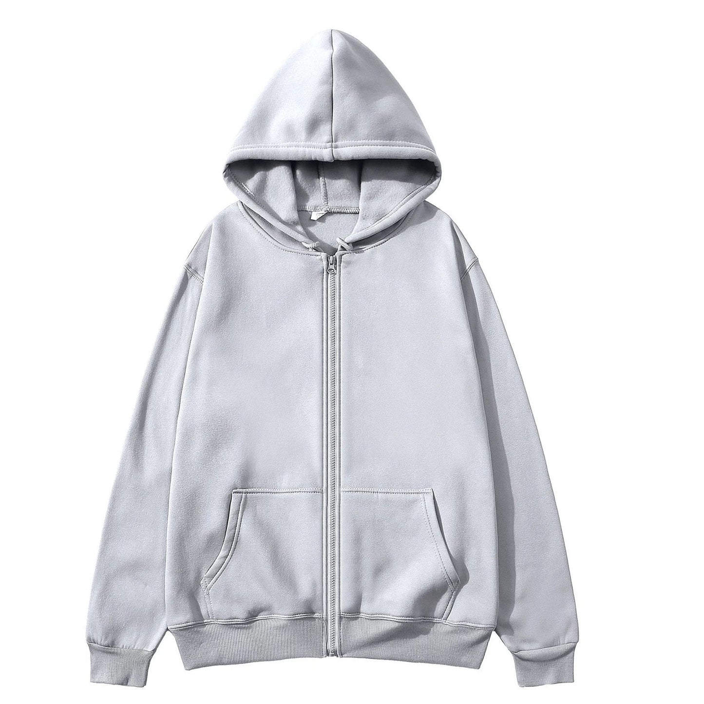 Men Trendy Sweatshirt Coat Full Zip Up Sweatshirts Long Sleeve Pullover Tops Casual - PratSN