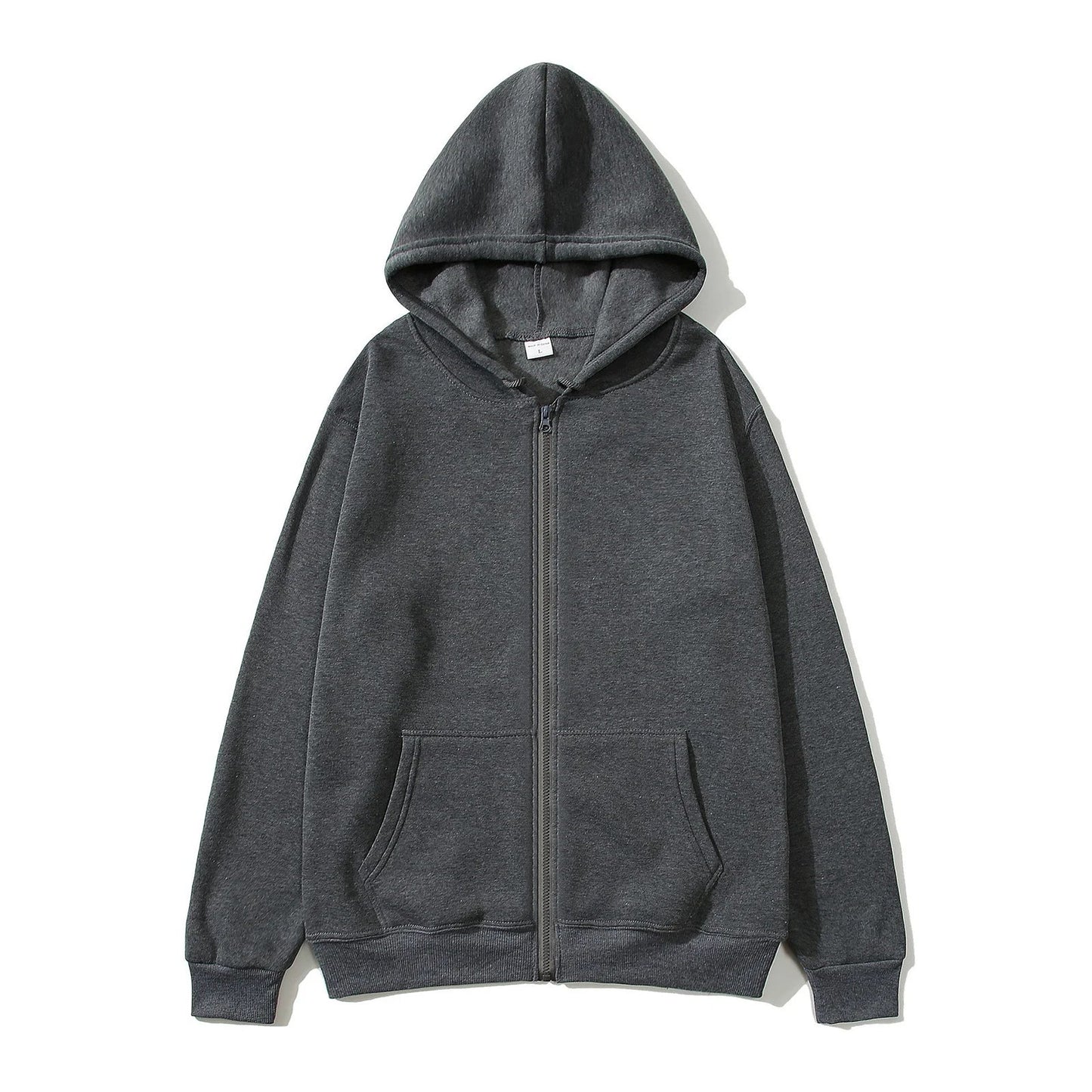 Men Trendy Sweatshirt Coat Full Zip Up Sweatshirts Long Sleeve Pullover Tops Casual - PratSN
