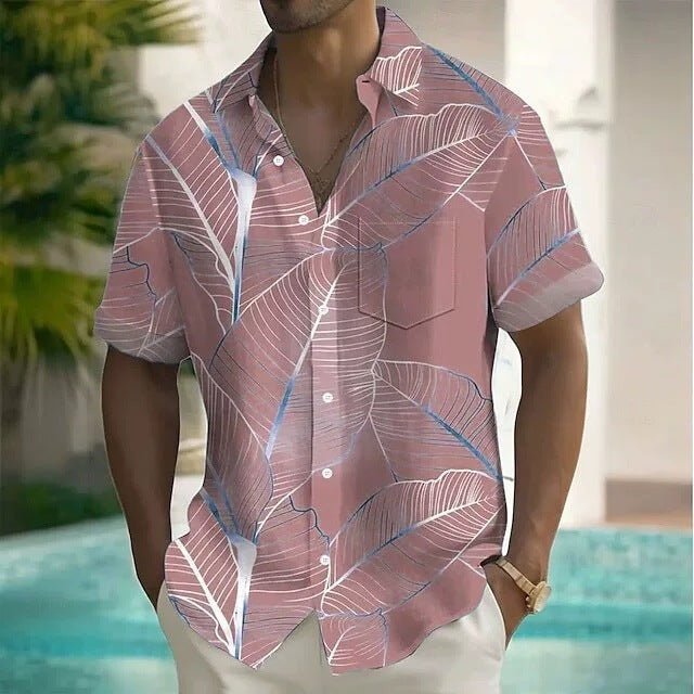Men's 3D Printed Short - sleeved Shirt - PratSN