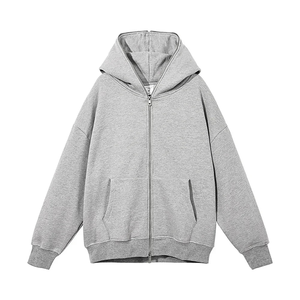 Men's and women's full zip hooded jackets, zip hoodies, casual cardigans, streetwear - PratSN