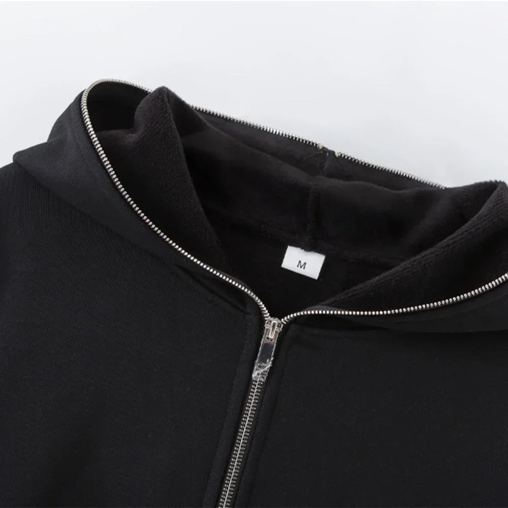 Men's and women's full zip hooded jackets, zip hoodies, casual cardigans, streetwear - PratSN